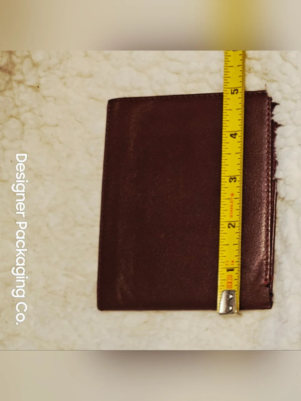 Authentic Vintage Rolex Vintage Burgundy Leather Bifold Wallet Genève Suisse Men